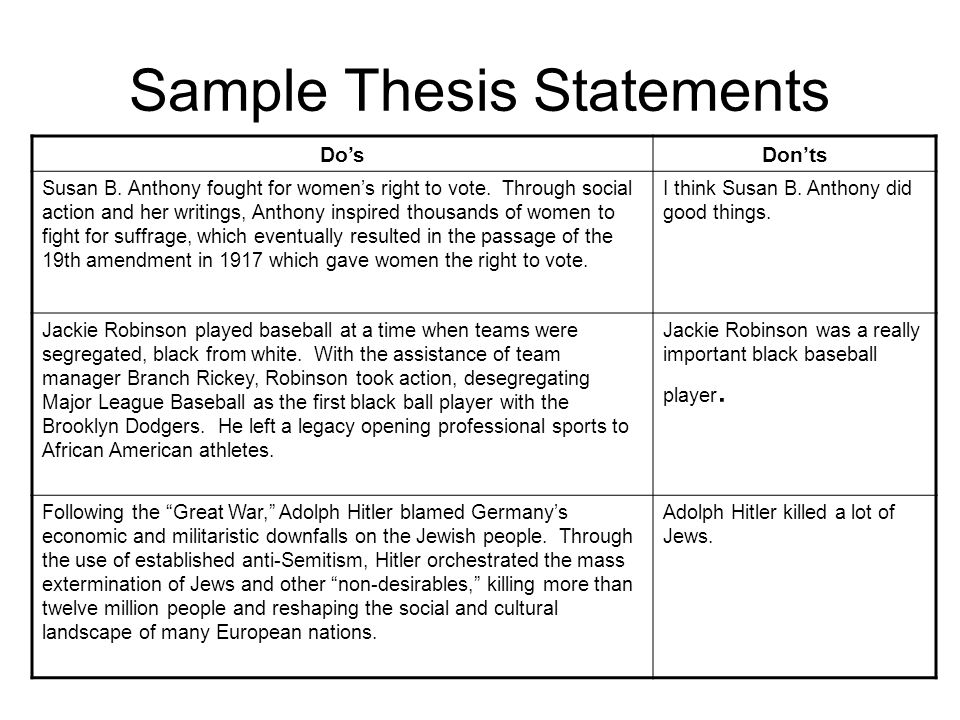 What is a good thesis statement for nursing